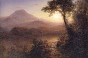 Frederic Edwin Church Tropical Scenery oil on canvas